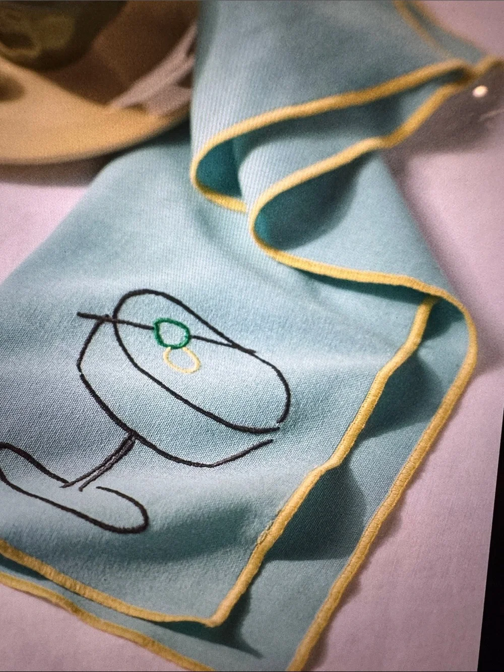 Anthropologie Phthalo Ruth Embroidered Cocktail Napkins